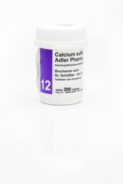 BIOCHEMIE Adler 12 Calcium sulfuricum D 6 Tabl. 200 St von Adler Pharma Produktion und Vertrieb GmbH