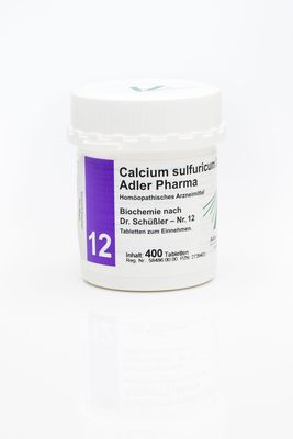BIOCHEMIE Adler 12 Calcium sulfuricum D 6 Tabl. 400 St von Adler Pharma Produktion und Vertrieb GmbH