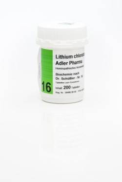 BIOCHEMIE Adler 16 Lithium chloratum D 12 Tabl. 200 St von Adler Pharma Produktion und Vertrieb GmbH