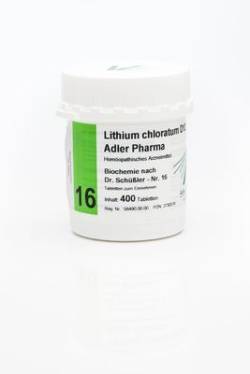 BIOCHEMIE Adler 16 Lithium chloratum D 12 Tabl. 400 St von Adler Pharma Produktion und Vertrieb GmbH