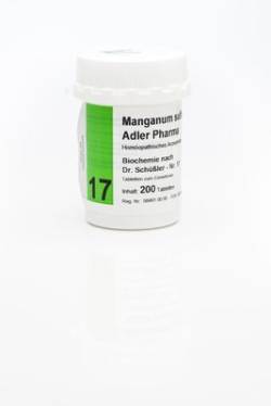 BIOCHEMIE Adler 17 Manganum sulfuricum D 12 Tabl. 200 St von Adler Pharma Produktion und Vertrieb GmbH
