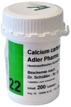 BIOCHEMIE Adler 22 Calcium carbonicum D 12 Tabl. 200 St von Adler Pharma Produktion und Vertrieb GmbH