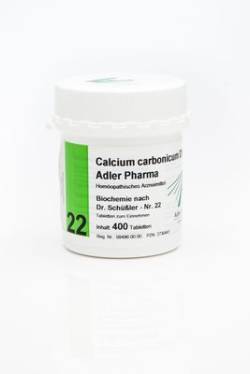 BIOCHEMIE Adler 22 Calcium carbonicum D 12 Tabl. 400 St von Adler Pharma Produktion und Vertrieb GmbH