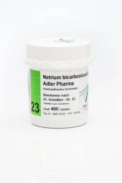 BIOCHEMIE Adler 23 Natrium bicarbonicum D 12 Tabl. 400 St von Adler Pharma Produktion und Vertrieb GmbH