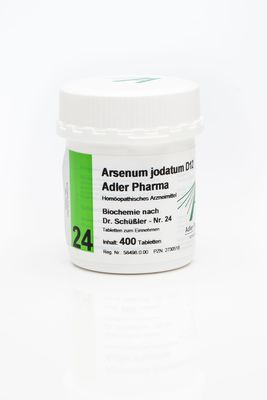 BIOCHEMIE Adler 24 Arsenum jodatum D 12 Tabletten 400 St von Adler Pharma Produktion und Vertrieb GmbH