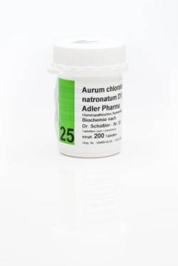 BIOCHEMIE Adler 25 Aurum chloratum natr.D 12 Tabl. 200 St von Adler Pharma Produktion und Vertrieb GmbH
