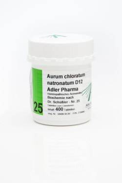 BIOCHEMIE Adler 25 Aurum chloratum natr.D 12 Tabl. 400 St von Adler Pharma Produktion und Vertrieb GmbH