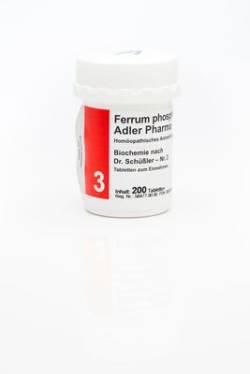 BIOCHEMIE Adler 3 Ferrum phosphoricum D 12 Tabl. 200 St von Adler Pharma Produktion und Vertrieb GmbH