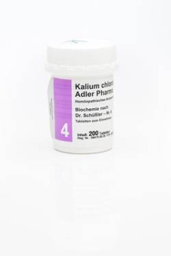 BIOCHEMIE Adler 4 Kalium chloratum D 6 Tabletten 200 St von Adler Pharma Produktion und Vertrieb GmbH