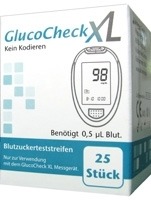 GLUCO CHECK XL Blutzuckerteststreifen von Aktivmed GmbH