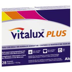 "VITALUX Plus Kapseln 28 Stück" von "Alcon Deutschland GmbH, Geschäftsbereich Vision Care Ocular Health"