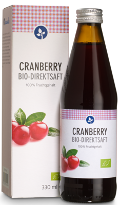 CRANBERRY 100% Bio Direktsaft 330 ml von Aleavedis Naturprodukte GmbH