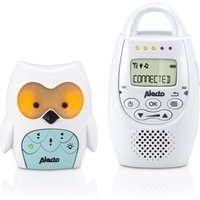 Alecto Dbx-84 Dect Babyphone Eule Weiß Mintgrün bis 300m Reichweite Nachtlicht von Alecto