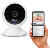Alecto Smartbaby5 WLAN-Babyphone mit Kamera Weiß 128Gb Full-HD 100° Blickwinkel von Alecto