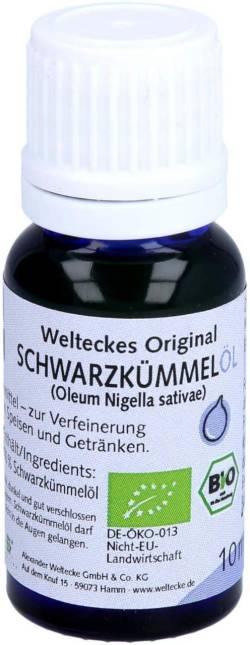 Schwarzkümmelöl Bio 10 ml von Alexander Weltecke GmbH & C