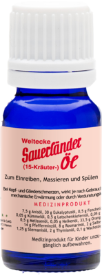 SAUERL�NDER 15 Kr�uter �l 10 ml von Alexander Weltecke GmbH & Co KG