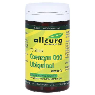 "COENZYM Q10 UBIQUINOL 100 mg Kapseln 75 Stück" von "Allcura Naturheilmittel GmbH"