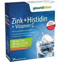 GESUND LEBEN Zink+Histidin+Vit.C Brausetabletten 3X10 St von Alliance Healthcare Deutschland GmbH
