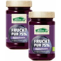 Allos Bio Frucht Pur 75 % Heidelbeere von Allos