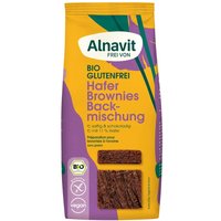 Alnavit Hafer Brownies Backmischung glutenfrei von Alnavit