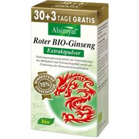 Alsiroyal Roter BIO-Ginseng Extraktpulver 30+3 Btl. 15% Ginsenoside von Alsiroyal