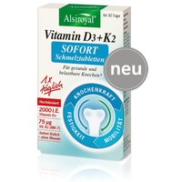Alsiroyal Vitamin D3 + K2 Sofort Schmelztabletten, 30St von Alsiroyal