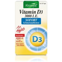 Alsiroyal Vitamin D3 - 3000 I.E Sofort Schmelztabletten von Alsiroyal