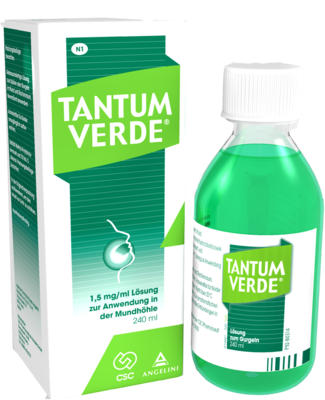 TANTUM VERDE 1,5 mg/ml L�sung z.Anw.i.d.Mundh�hle 240 ml von Angelini Pharma Deutschland GmbH