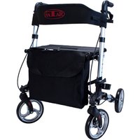 Antar - At51006 Reise Rollator 3-fach faltbar für Flug Auto Reise *Superklein* silber von Antar