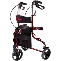 Antar Premium Rollator, 3 Räder, faltbar, Sitz und Rückengurt von Antar