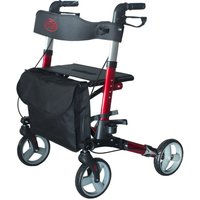 Antar Rollator Leichtgewicht Komplett-Set mit Gurt, Stockhalter und Tasche Farbe Rot von Antar