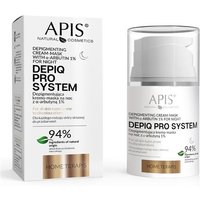 Apis Depiq PRO System, Nachtcreme-Maske gegen Pigmentflecken mit α-Arbutin 1 % von Apis Natural Cosmetics