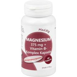 MAGNESIUM 375 mg+Vitamin B Komplex Kapseln 60 St Kapseln von ApoFit Arzneimittelvertrieb GmbH