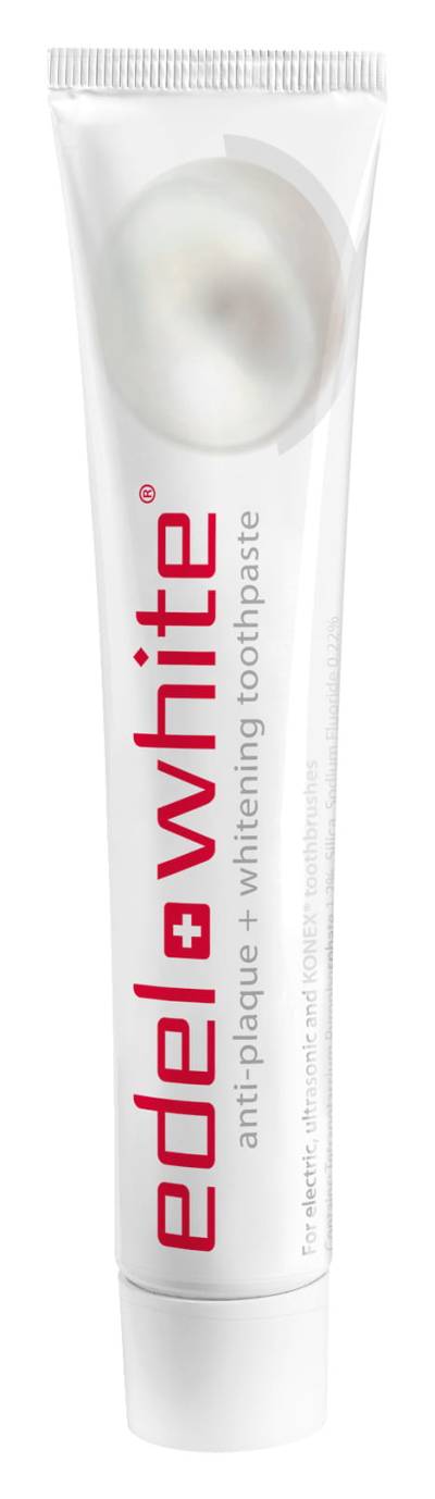 EDELWHITE Antiplaque+white Zahnpasta 75 ml Zahnpasta von ApoTeam GmbH
