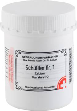 SCH�SSLER NR.1 Calcium fluoratum D 12 Tabletten 1000 St von Apofaktur e.K.