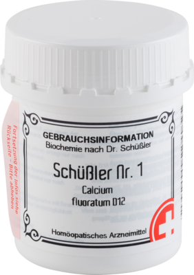 SCH�SSLER NR.1 Calcium fluoratum D 12 Tabletten 400 St von Apofaktur e.K.