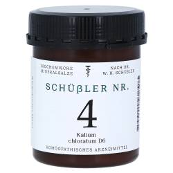 "SCHÜSSLER NR.4 Kalium chloratum D 6 Tabletten 1000 Stück" von "Apofaktur e.K."
