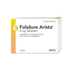 "Folsäure Aristo 5mg Tabletten 100 Stück" von "Aristo Pharma GmbH"