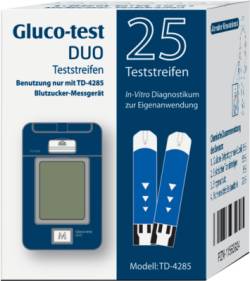 GLUCO TEST DUO Teststreifen 25 St von Aristo Pharma GmbH