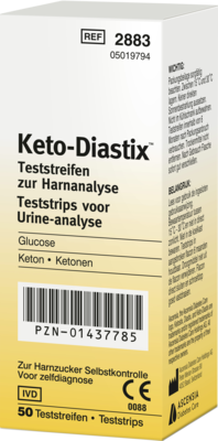 KETO DIASTIX Teststreifen 50 St von Ascensia Diabetes Care Deutschland GmbH