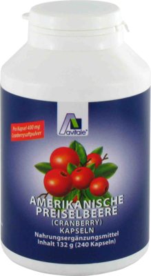 PREISELBEERE amerikanisch 400 mg Kapseln 132 g von Avitale GmbH