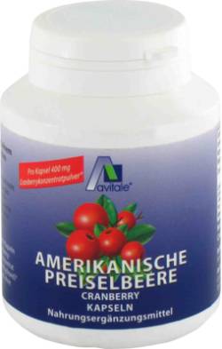 PREISELBEERE amerikanisch 400 mg Kapseln 55 g von Avitale GmbH