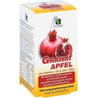 Granatapfel 500 mg plus Vitamine c + B12 + Zink + Selen von Avitale