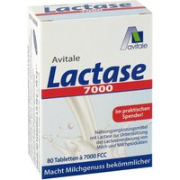 Lactase 7.000 Fcc Tabletten im Spender von Avitale