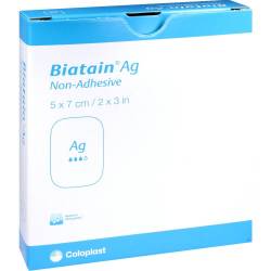 BIATAIN Ag Schaumverband 5x7 cm nicht haftend von Avitamed GmbH