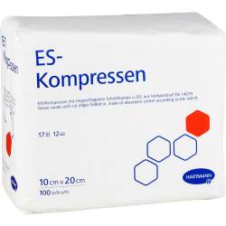 ES-KOMPRESSEN unsteril 10x20 cm 12fach 100 St Kompressen von Avitamed GmbH