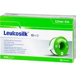 LEUKOSILK 2,5 cmx5 m 12 St Pflaster von Avitamed GmbH