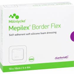 MEPILEX Border Flex Schaumverb.haftend 10x10 cm 10 St Verband von Avitamed GmbH