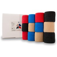 Haftbandage 5 cm Breite, Set in 4 Farben, selbstklebende, flexible Bandage, z.B. als Gelenkbandage von Axion