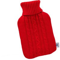 axion Wärmflasche mit Bezug in rot | Strick | (33 x 20 cm) von Axion